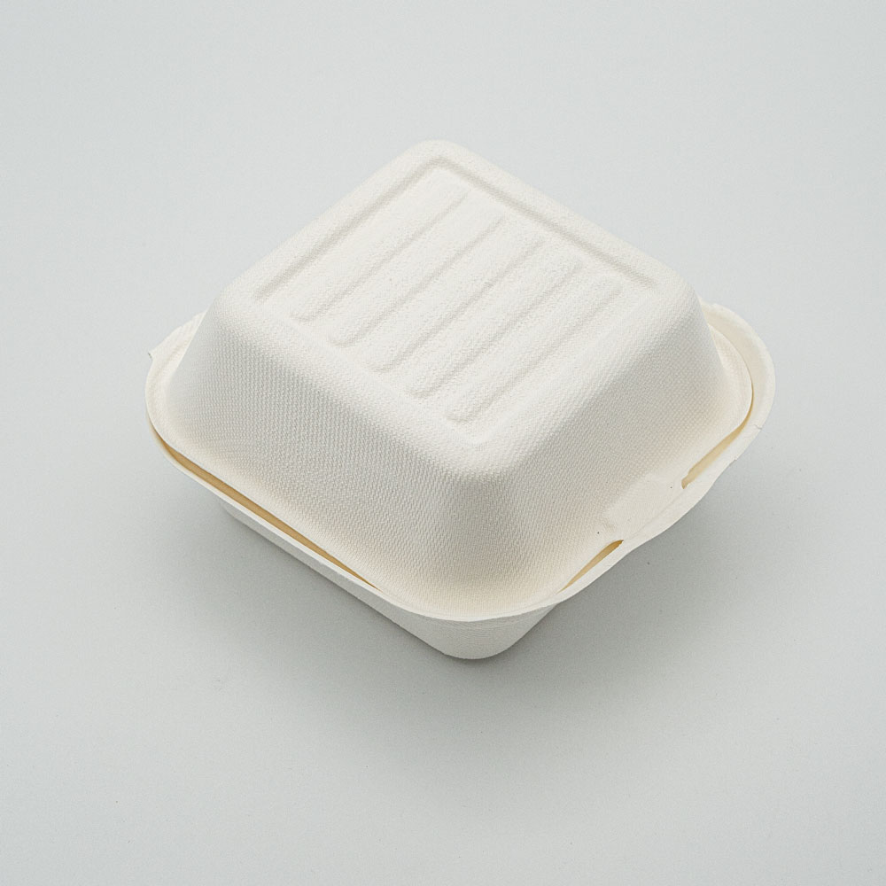 10 Hộp bã mía vuông đựng đồ ăn 15cm