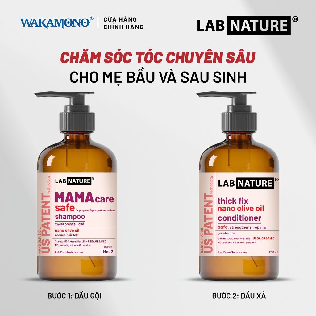 Dầu xả phục hồi, ngăn rụng tóc dành cho mẹ bầu và sau sinh Lab Nature - 236ml