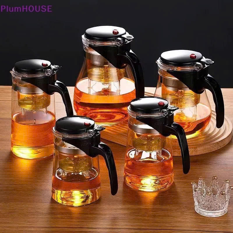 Ấm Pha Trà Thủy Tinh Có Lõi Lọc, Dung Tích 1.8L Chịu Nhiệt Tốt - Hàng Nhập Khẩu Bình Pha Trà, Cafe Có Lõi Lọc Hàng Cao Cấp