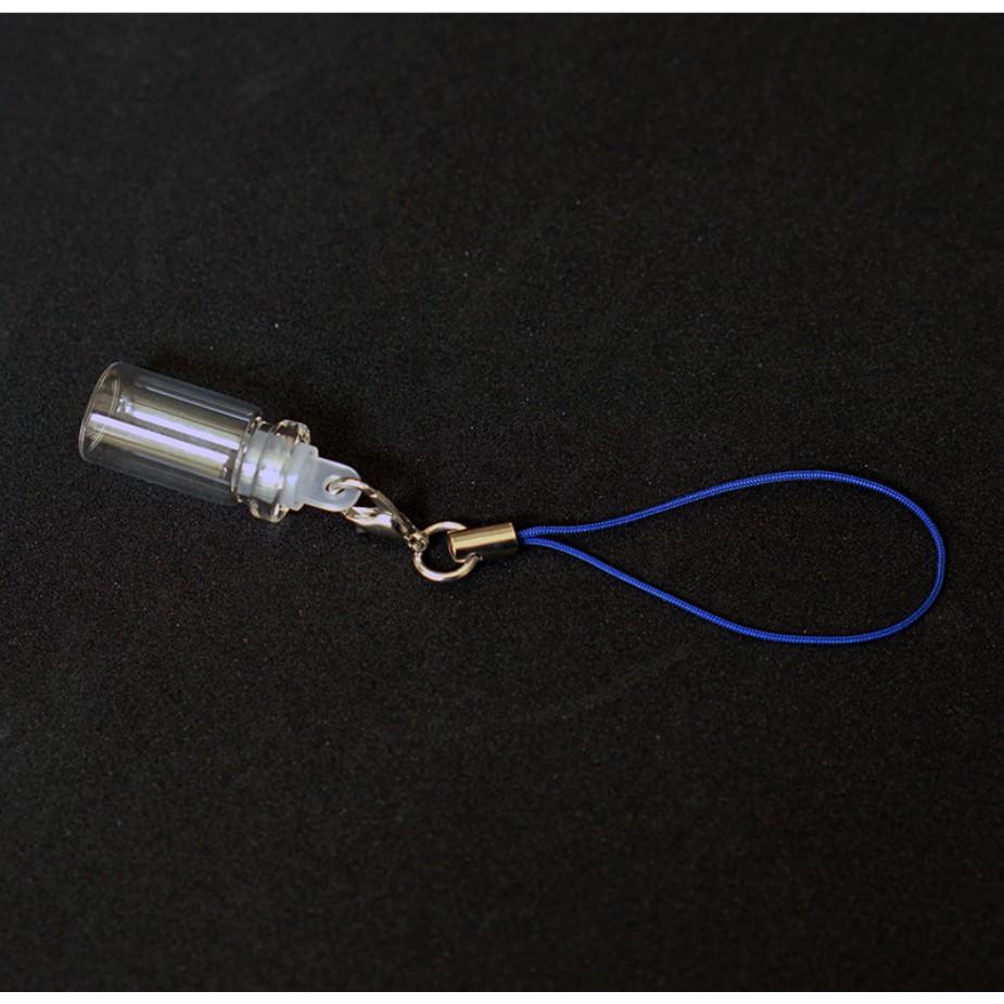 Lọ thủy tinh mini 1ml nút nhựa cho các bạn làm đồ trang trí, móc chìa khóa, đựng thuốc bột