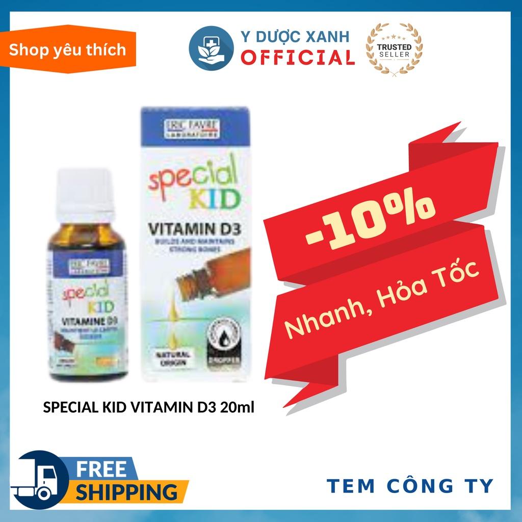 SPECIAL KID VITAMIN D3, 20ml, Bổ sung vitamin D3 cho bé của Pháp - Y Dược Xanh