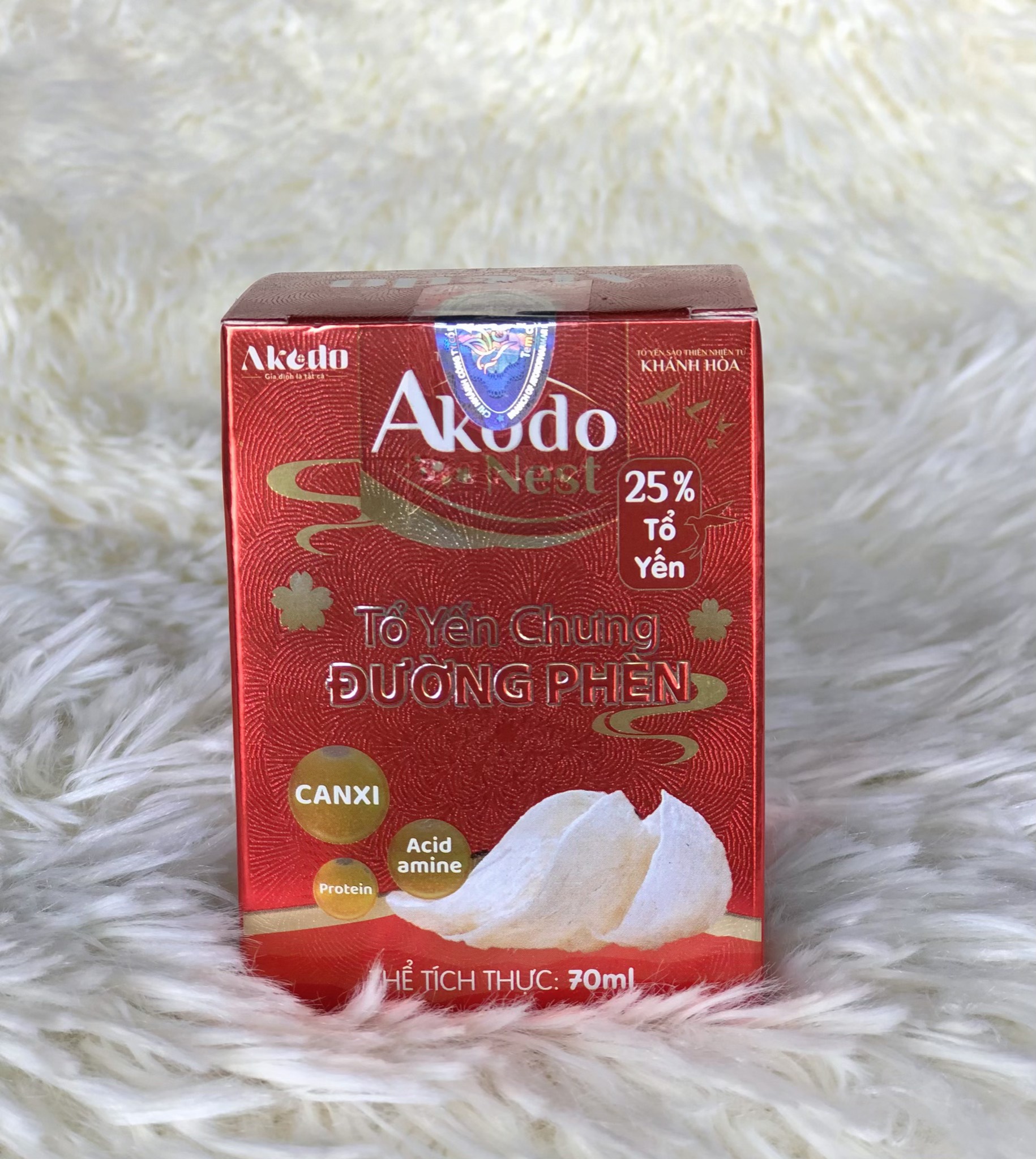 Yến Sào Akodo đường phèn 25% yến