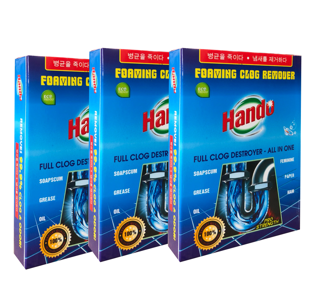 Combo 10 Hộp Bột thông cống Hando 100g Xuất khẩu