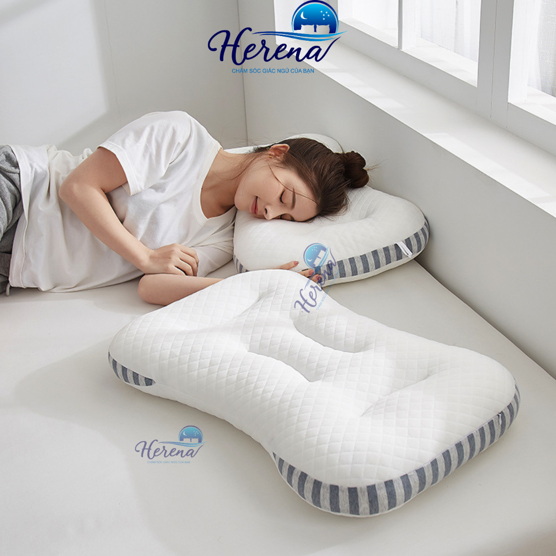 Ruột Gối Massage Xơ Đậu Nành Lông Vũ Cao Cấp HERENA 48*74cm