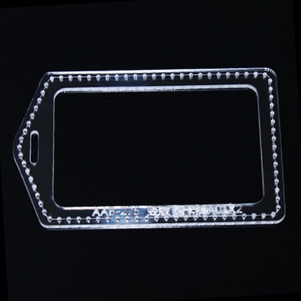 Acrylic Pattern Stencils Template Leather ID  Holder Making