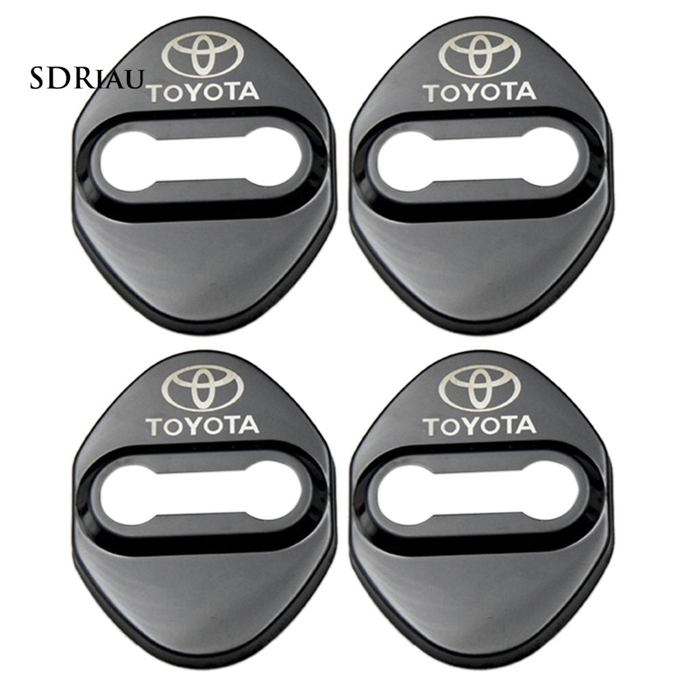 Bộ 4 Miếng Inox Bảo Vệ Khóa Cửa Xe Hơi Toyota Camry Corolla