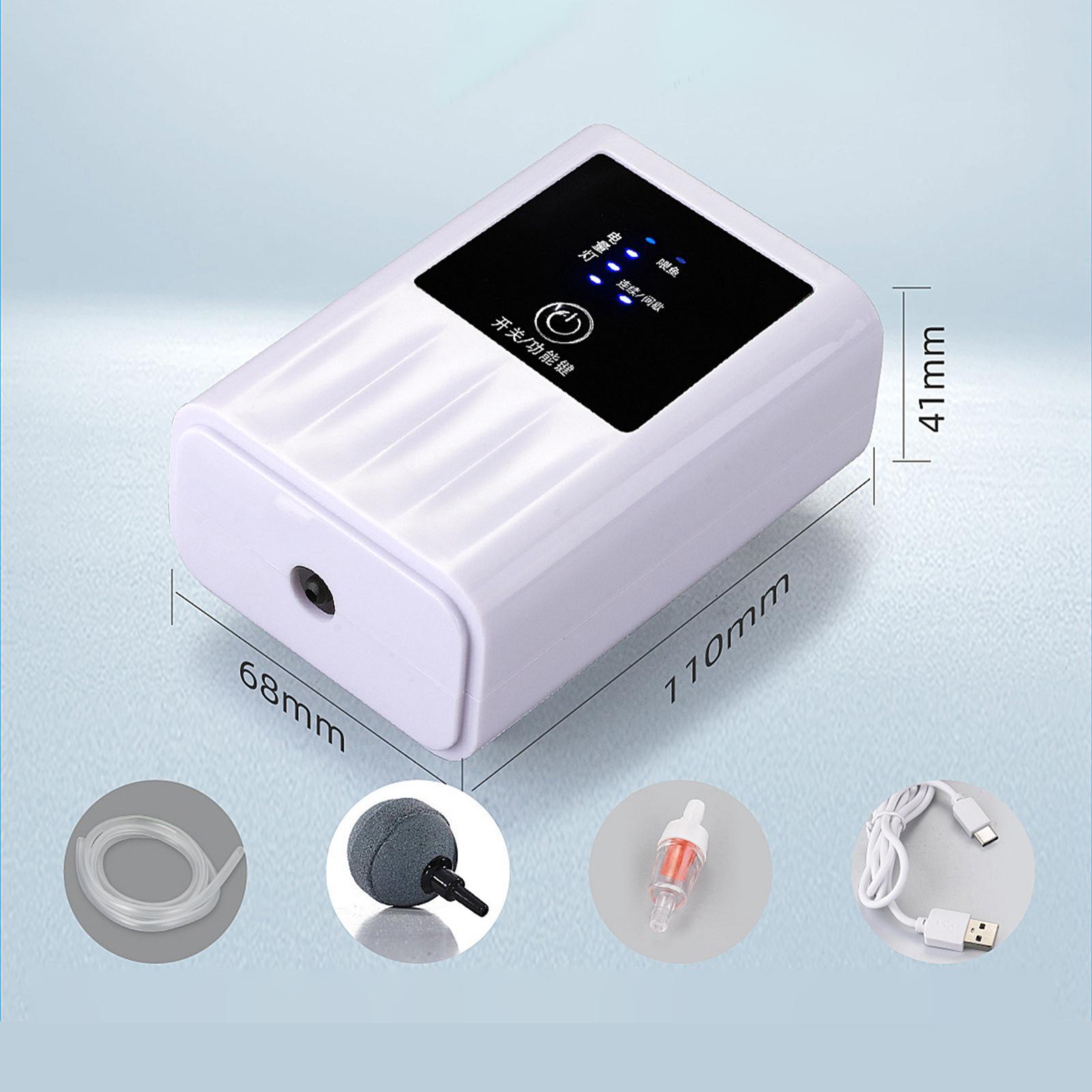 Portable Aquarium Air Pump Fish Tank Oxygen Aerator Pump for Fishing Quiet