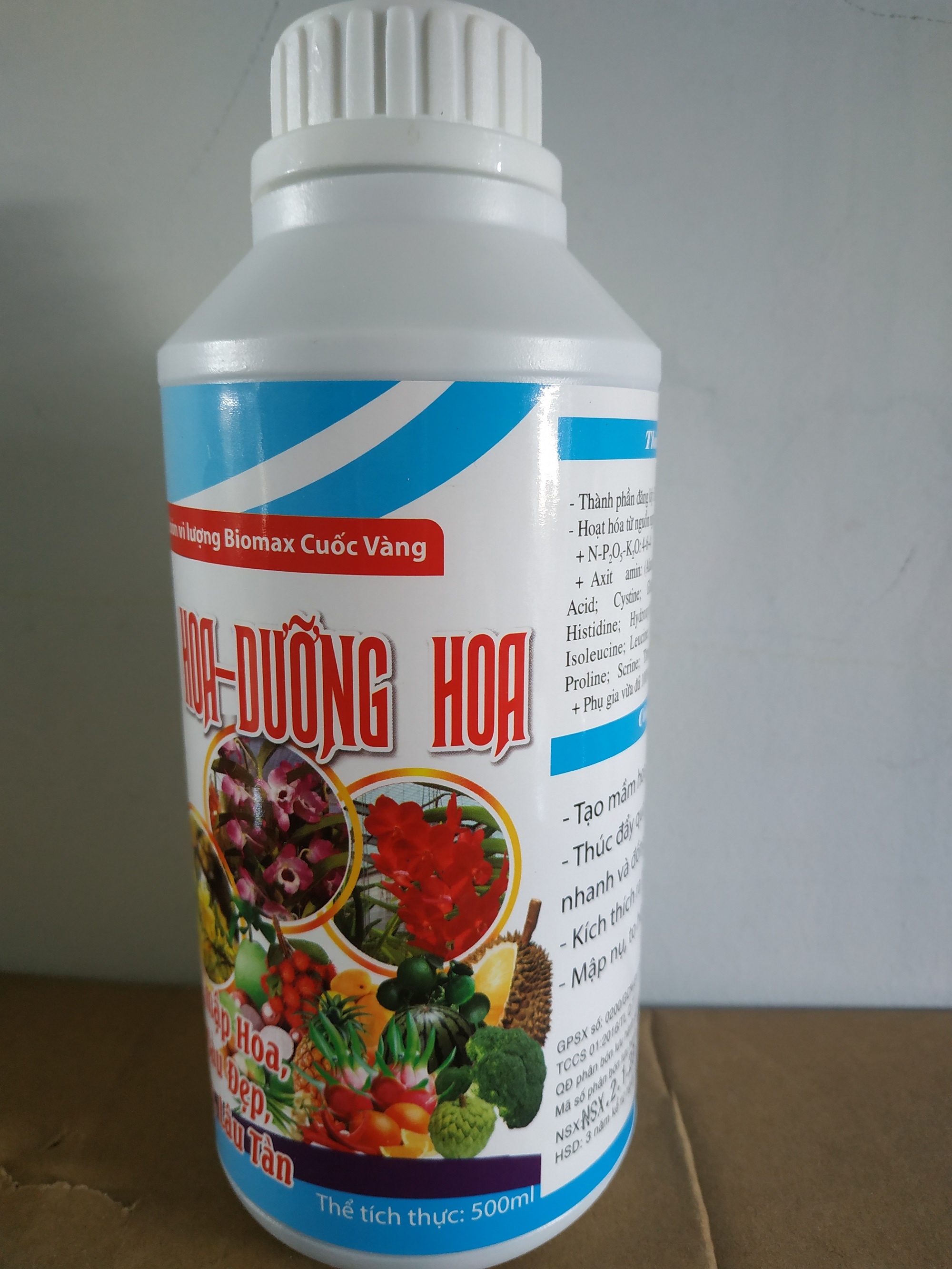 Phân bón vi lượng SIÊU RA HOA - DƯỠNG HOA - chai 500ml biomax