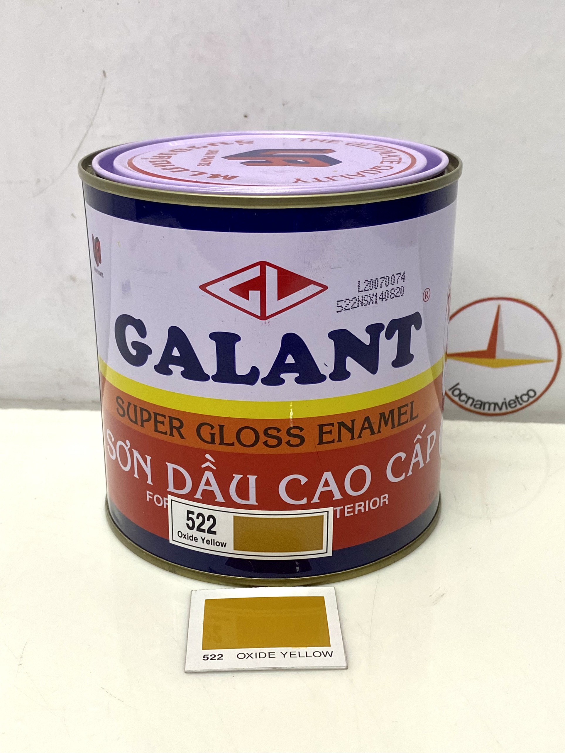 Sơn dầu Galant màu Oxide Yellow 522 _ 0.8L