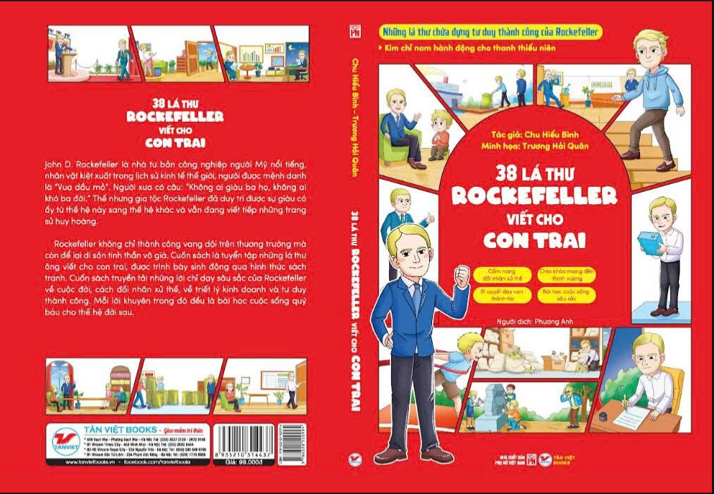 SÁCH MỚI   Bộ 2 cuốn truyện tranh “Những bức thư của các tỷ phú thế giới dành cho con”
