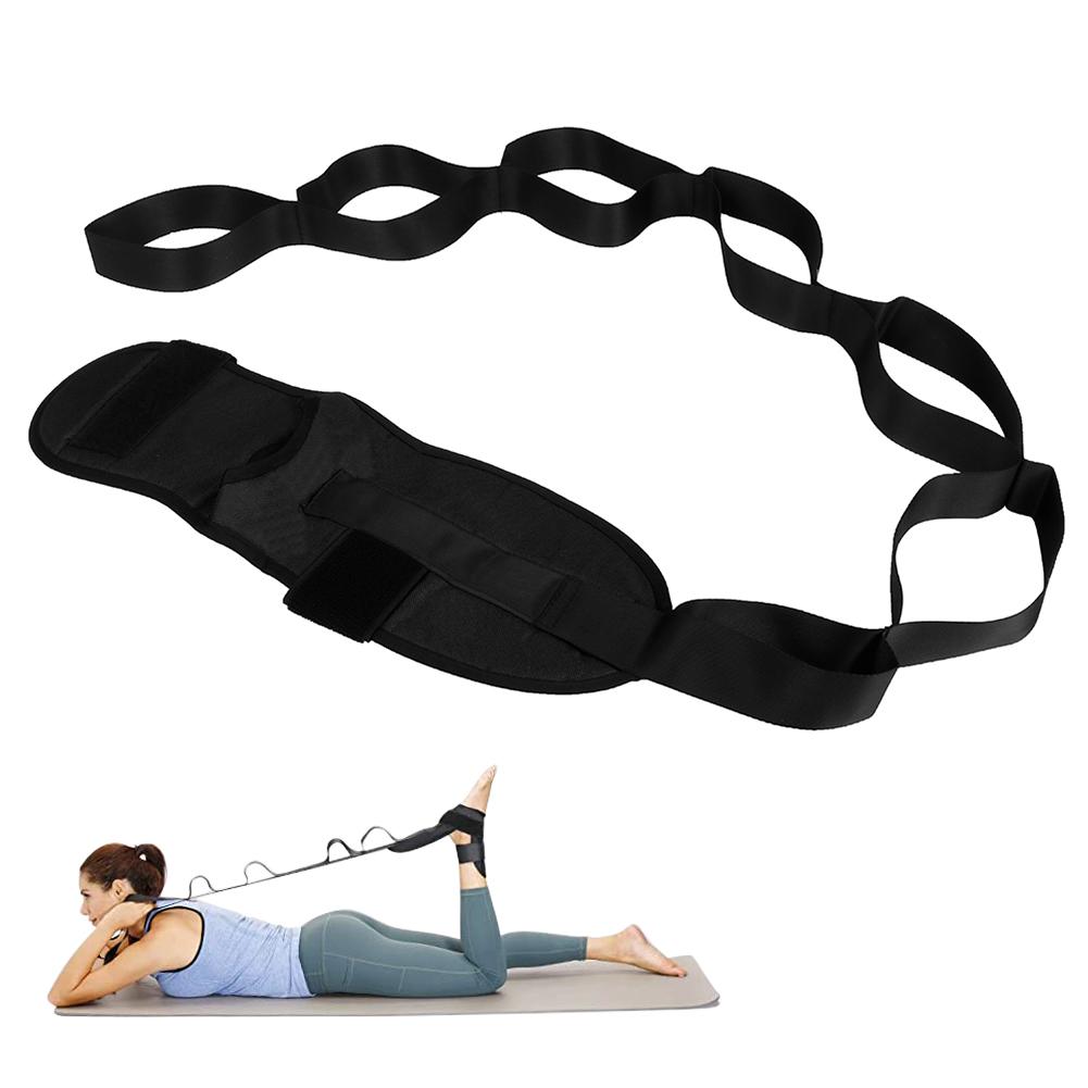 148cm yoga chân nhanh chóng nẹp hỗ trợ đào tạo dây đai kéo dài đột quỵ hemiplegia phục hồi dây đeo dây nẹp yoga thắt lưng yoga Color: Red