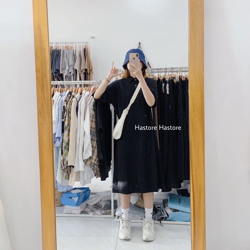Đầm polo cài cúc chất thun mịn