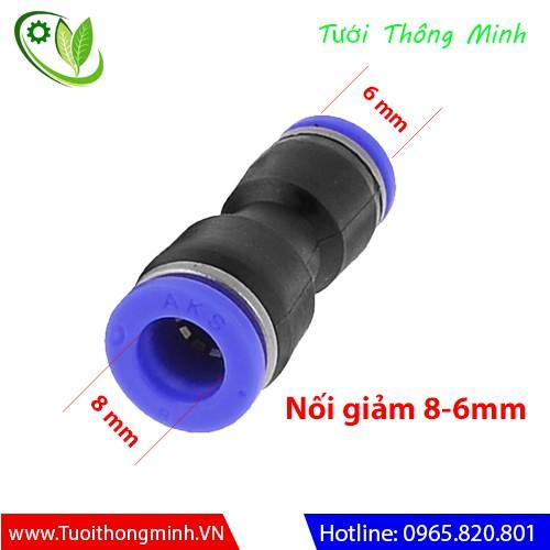 Nối giảm ống PU từ 8 - 6mm tiện lợi