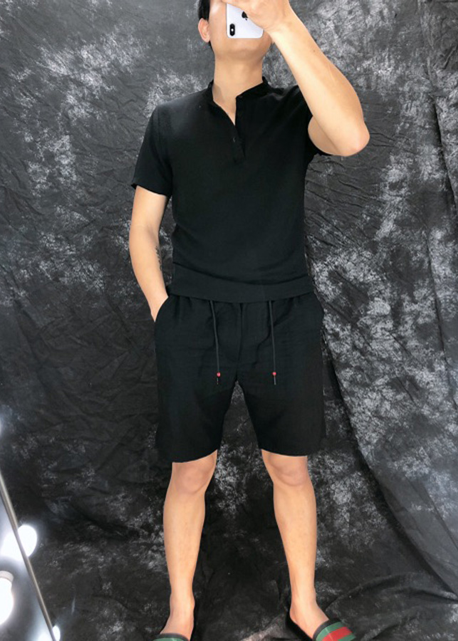 Quần Đùi Nam Đen Trơn SHORTDEN01 - Short Đen