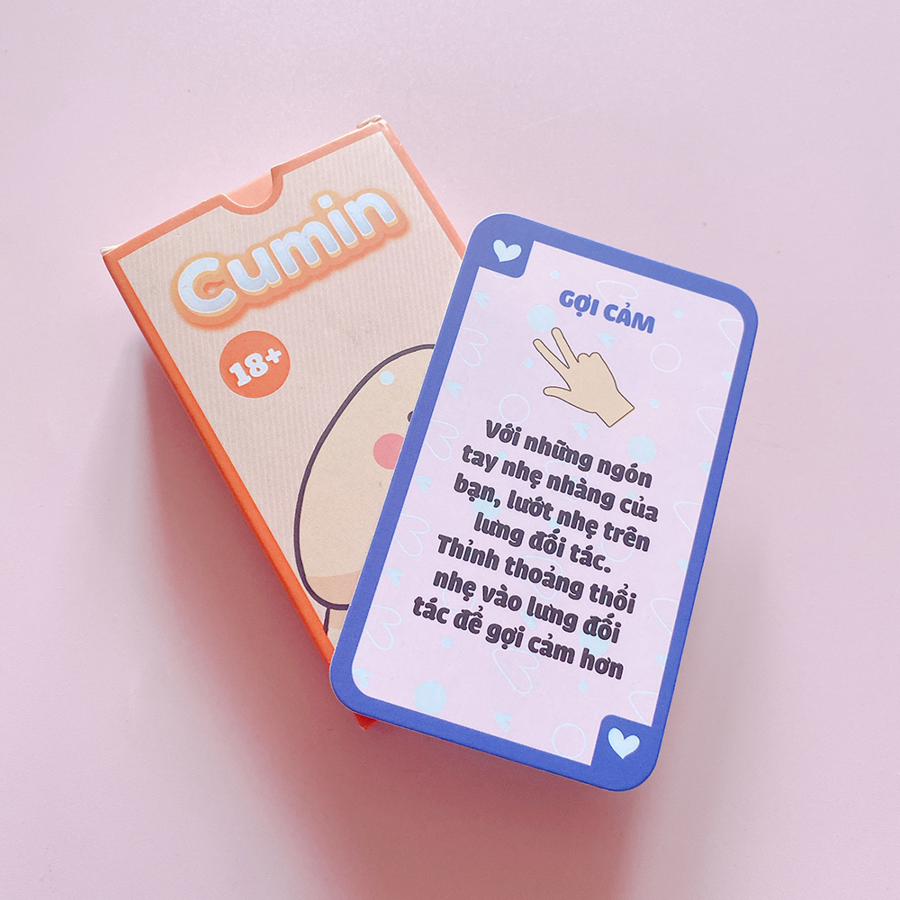 [Che Tên] Bộ Bài Cặp Đôi Cumin Dạo Đầu Cho Cặp Đôi Hẹn Hò 51 Lá Bài Drinking Game Quyến Rũ Cho Tình Yêu Cháy Bỏng
