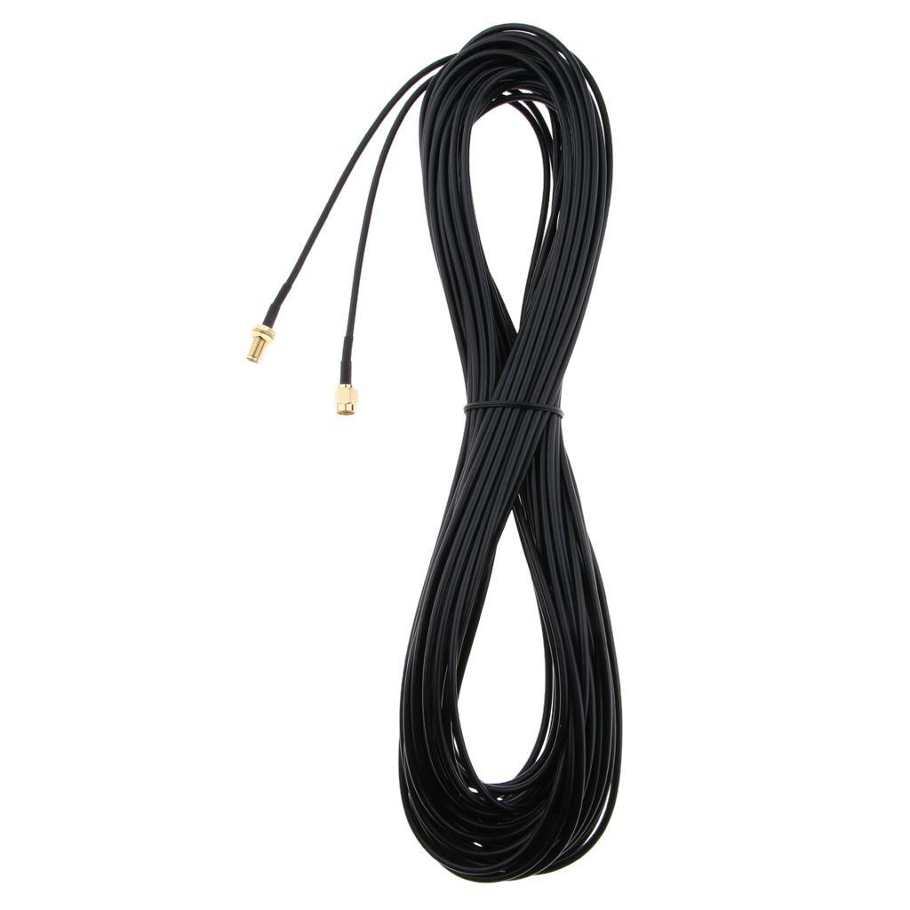 Antenna Extension Cable RP- to Female WiFi Router  Adapter 20M