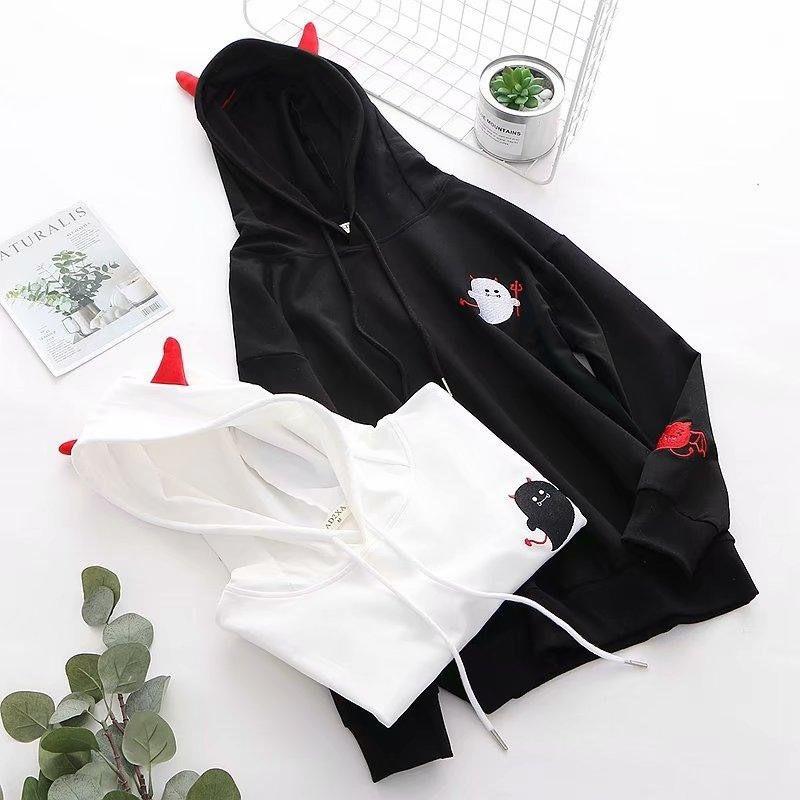 ÁO KHOÁC NỈ HOODIE IN HÌNH QUỶ DƠI CUTE, áo khoác nam, áo khoác nữ, co giãn , thông thoáng thoải mái khi mặc