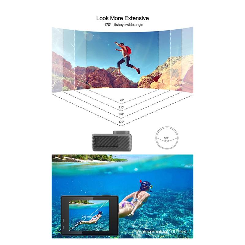 Camera hành động WiFi 4K