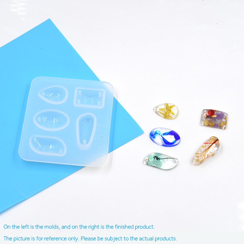 Silicone Trắng Mặt Dây Chuyền Khuôn Vòng Cổ Làm Moulds Đồ Trang Trí Thiết Kế Khuôn