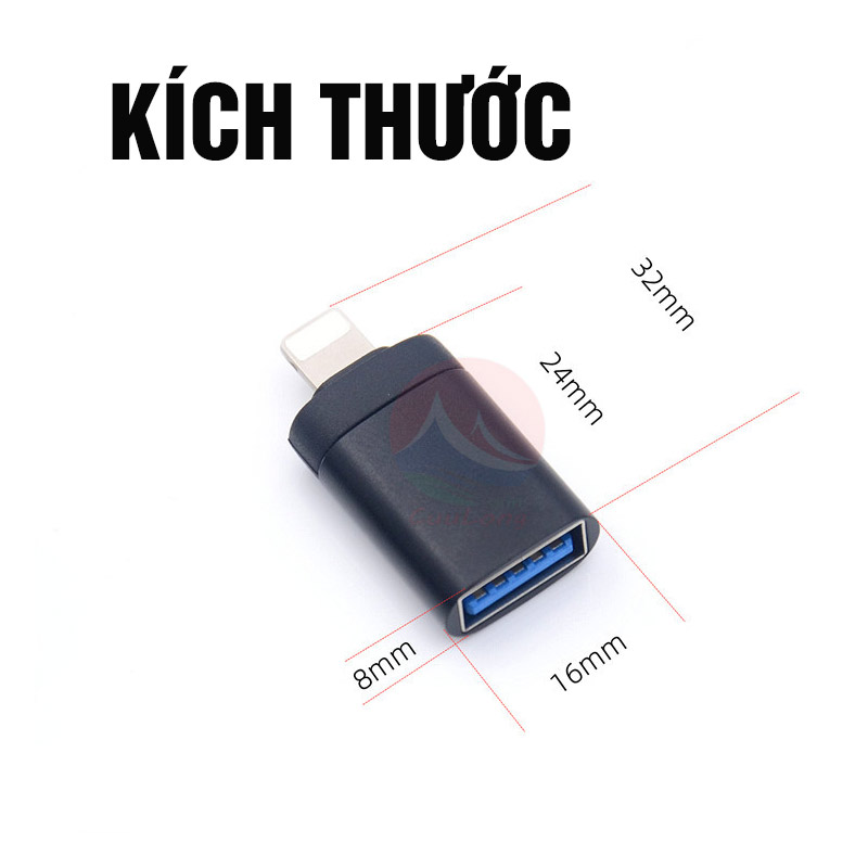 OTG Chuyển Đổi Lightning USB 3.0 Cho iOS, Đọc Ổ Đĩa USB kết nối chuột bàn phím máy ảnh đàn piano, Cáp Lightnin to USB OTG, Jack chuyển Chân Lightnin sang USB