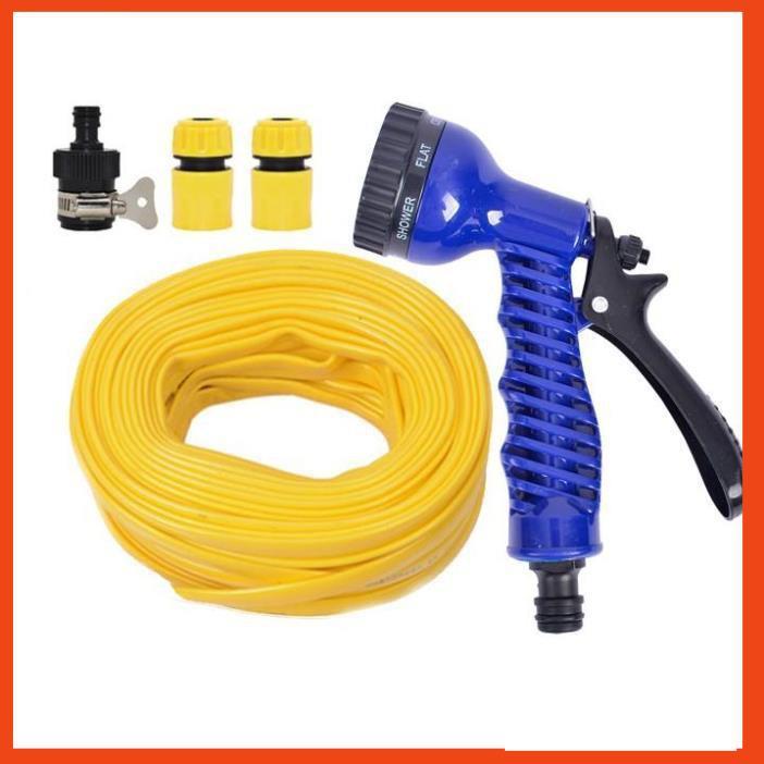 Bộ dây tăng áp 3 lần vòi xịt nước rửa xe, tưới cây loại 15m  206843