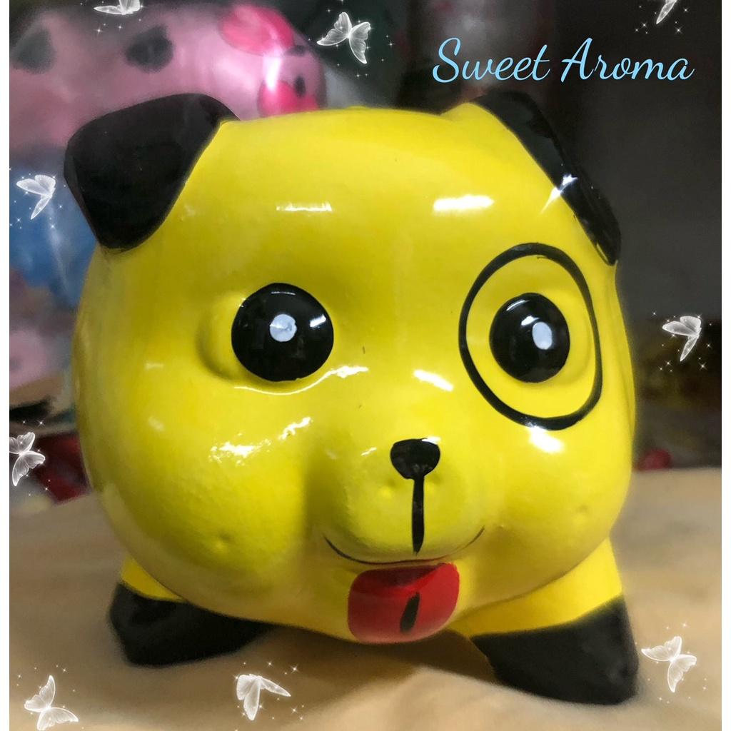 Heo Đất Hình Chó Doggy Cún Siêu Đáng Yêu Sơn Bóng Cao Cấp Size 20cm *20cm