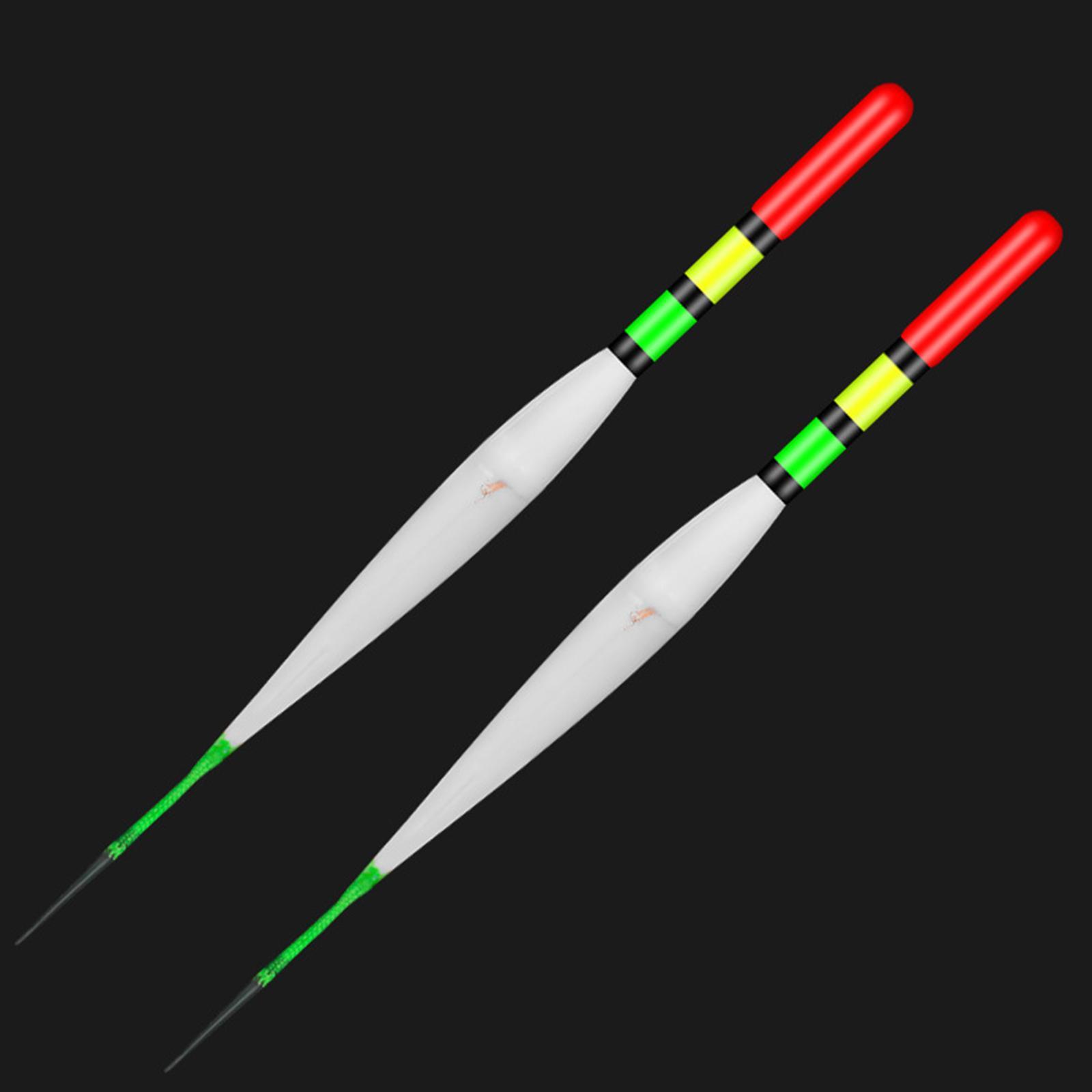2x Night Fishing LED Floats, Fish Float Bobber Tackle Smart Luminous Fishing Buoy, Light up Bobbers Bite Reminder Alarm Electric Fishing Float