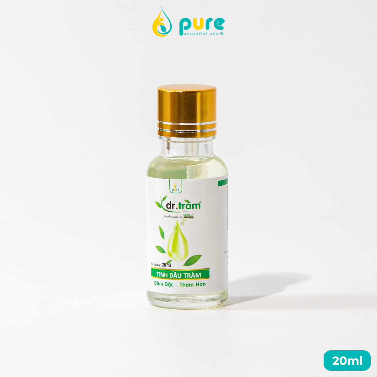 Tinh dầu Dr.Tràm giữ ấm, kháng khuẩn, phòng cảm lạnh 20ml - - Tinh dầu thiên nhiên, an toàn cho sức khỏe gia đình
