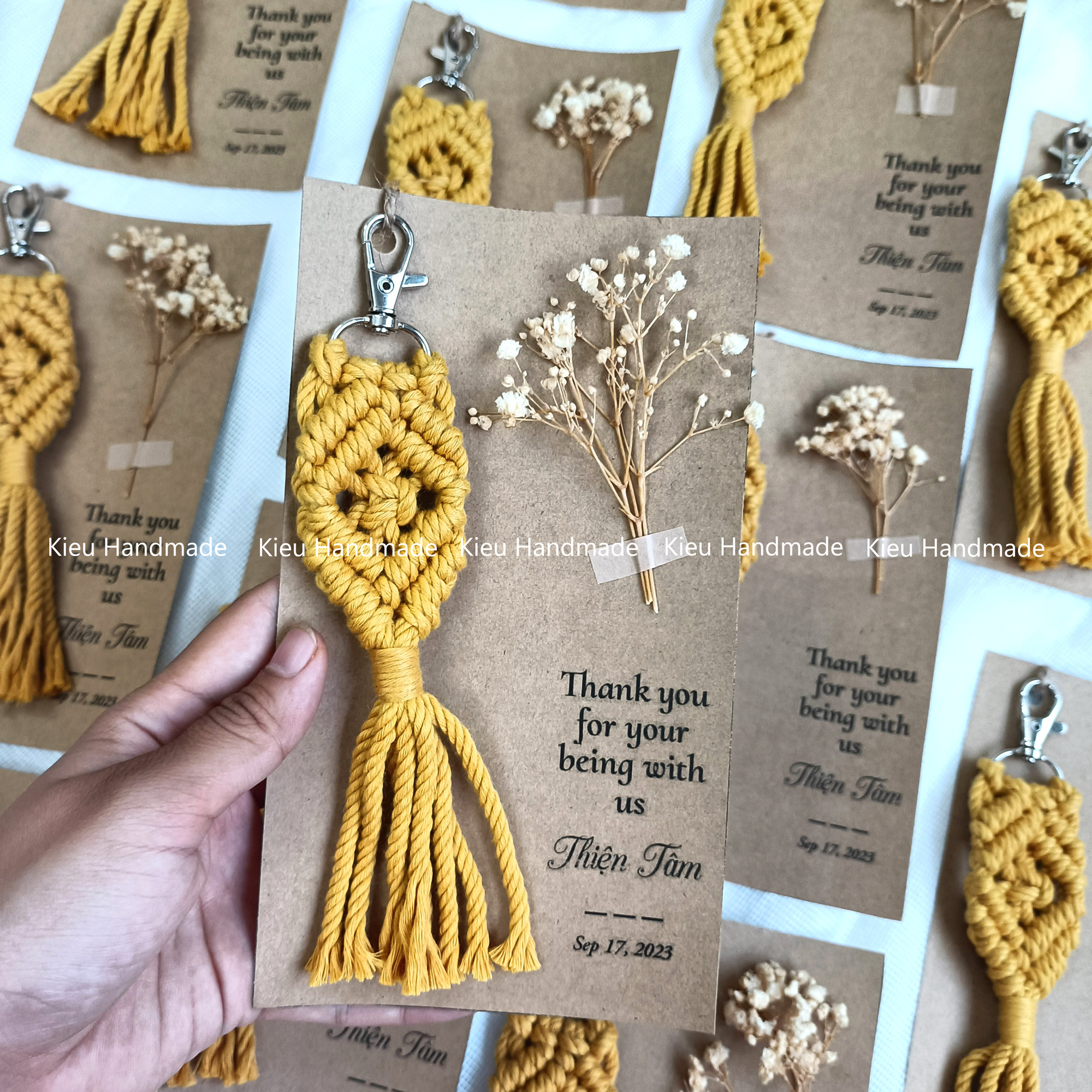 Móc khoá macrame, Quà tặng lưu niệm, quà đáp lễ trong các bữa tiệc cưới, tiệc độc thân, tiệc show giới tính