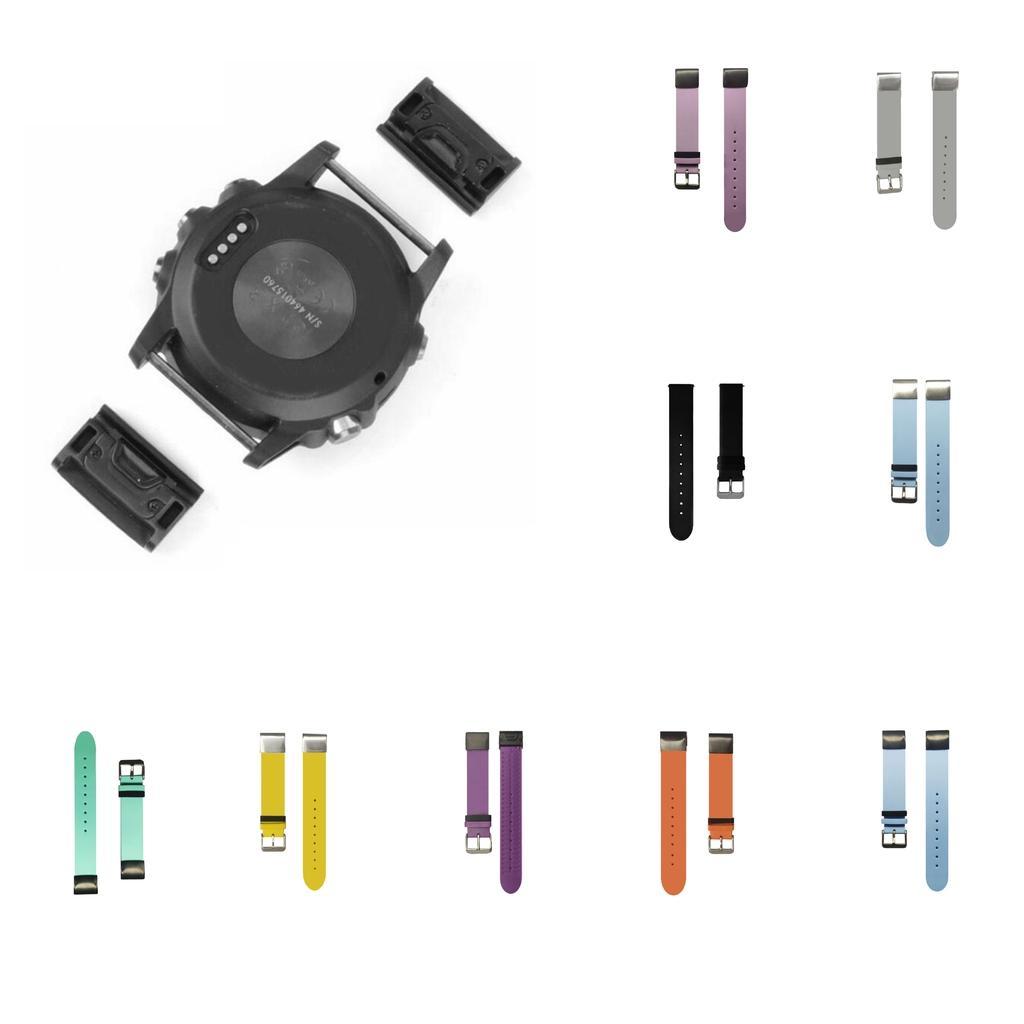 Silicone Watch Bands - Quick Release - Choose Color - Watch Straps for Garmin Fenix 5S/5S Plus