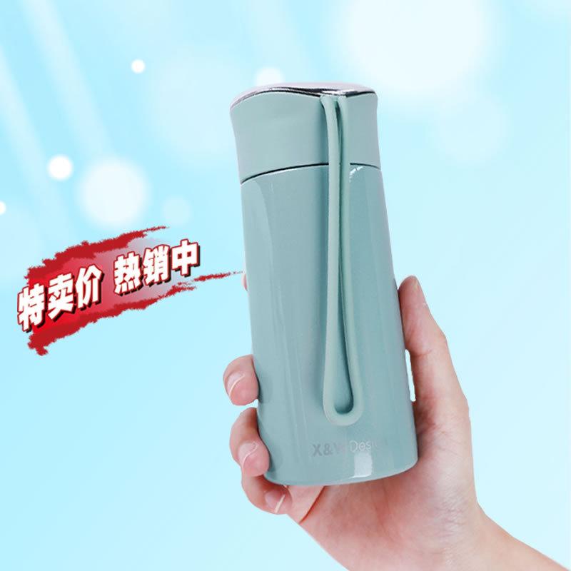 Cốc cách nhiệt mini phong cách mới nhất bằng thép không gỉ 304 nữ nhỏ cầm tay cốc nước trẻ em chai nhỏ dung tích nhỏ túi nhỏ