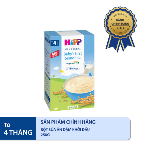 Bột ăn dặm dinh dưỡng Sữa - Ăn dặm khởi đầu HiPP Organic 250g