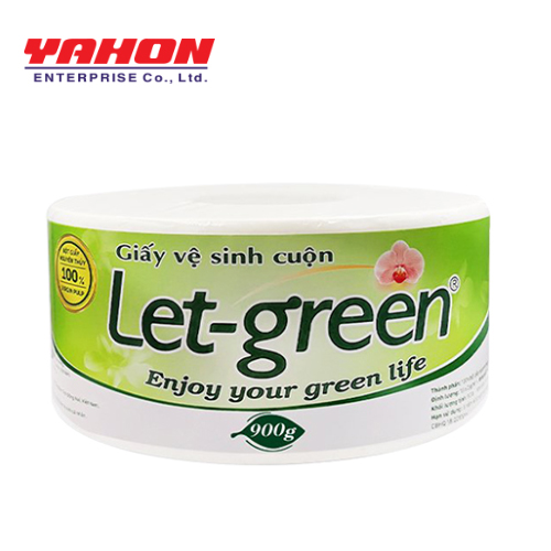 Giấy Vệ Sinh Cuộn 10*20cm LET-GREEN, 900gr/Cuộn