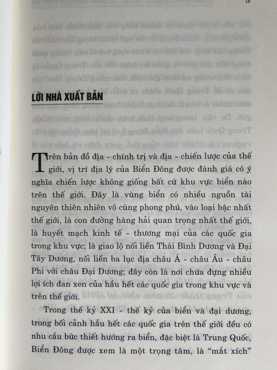 Biển Đông Trong Tầm Nhìn Chiến Lược Của Trung Quốc 10 Năm Nhìn Lại ( 2012 -2022 ) Từ Chính Sách Đến Thực Thi