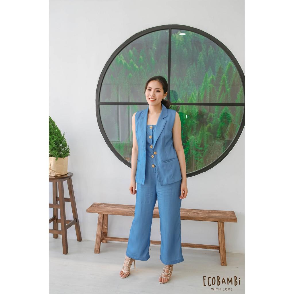 Blazer nữ Ecobambi tencel denim