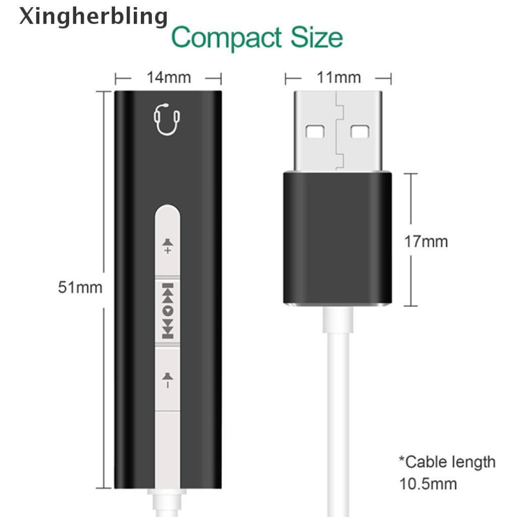 1 Cáp Chuyển Đổi Âm Thanh Từ USB Sang 3.5Mm Thẻ