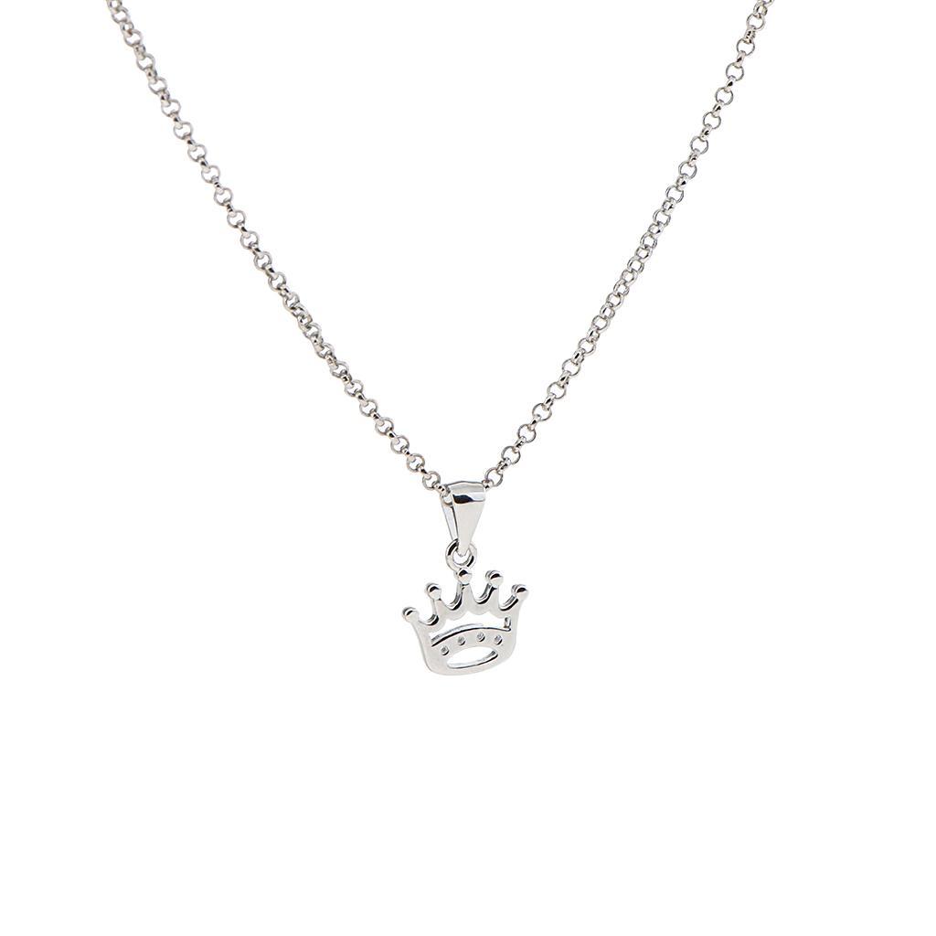 Fashion Women   Crown Tiara Pendant Necklaces Gifts