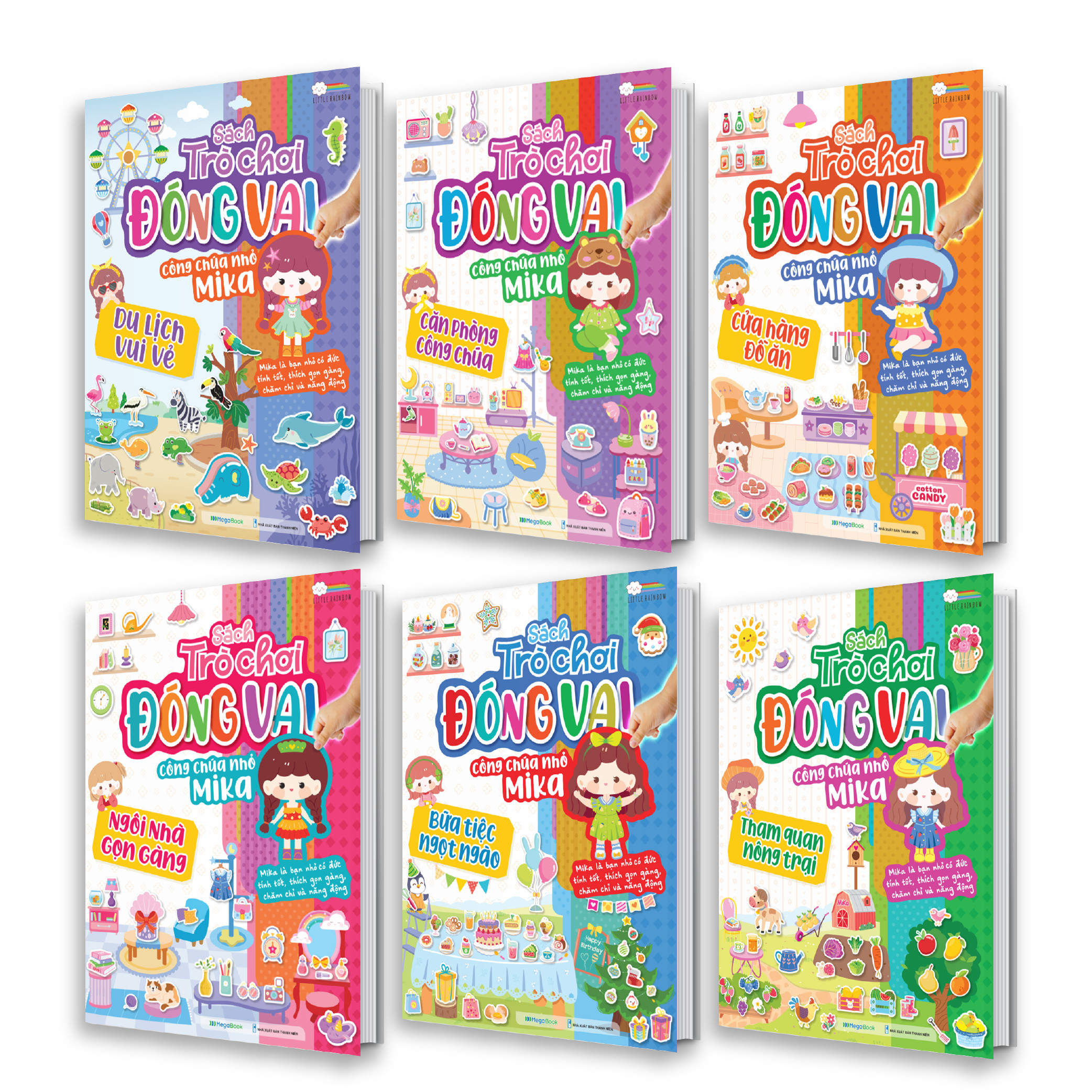 Combo Sách trò chơi đóng vai Công chúa nhỏ Mika (6 Cuốn)