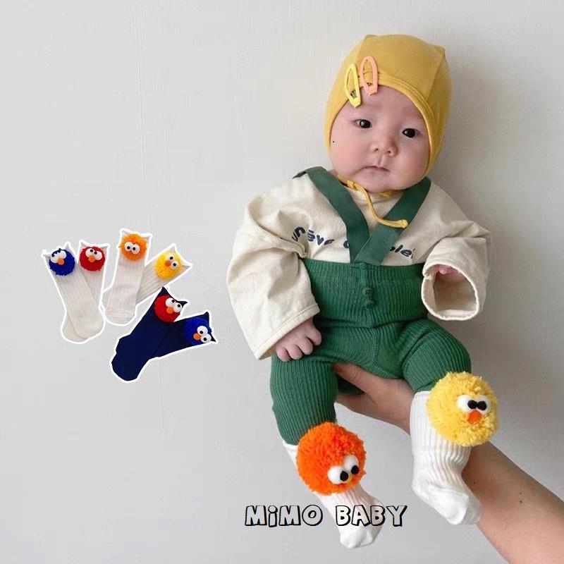 Tất cao cổ hoạt hình mắt chim cho bé Mimo Baby