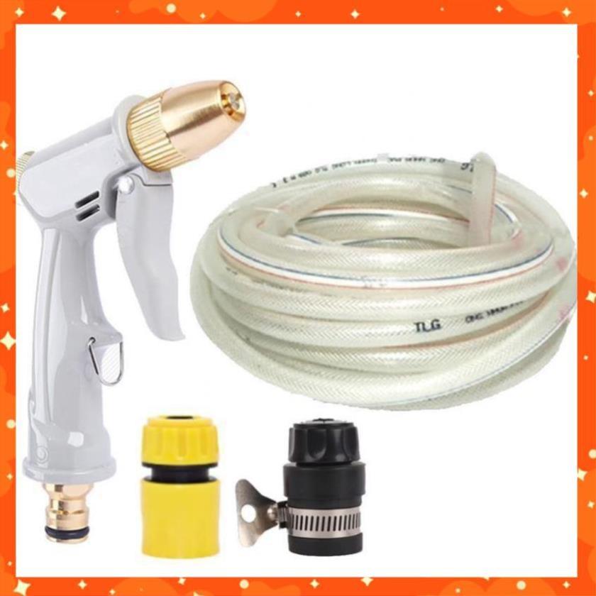 Bộ dây vòi xịt nước rửa xe, tưới cây tăng áp 3 lần, loại 20m 206846