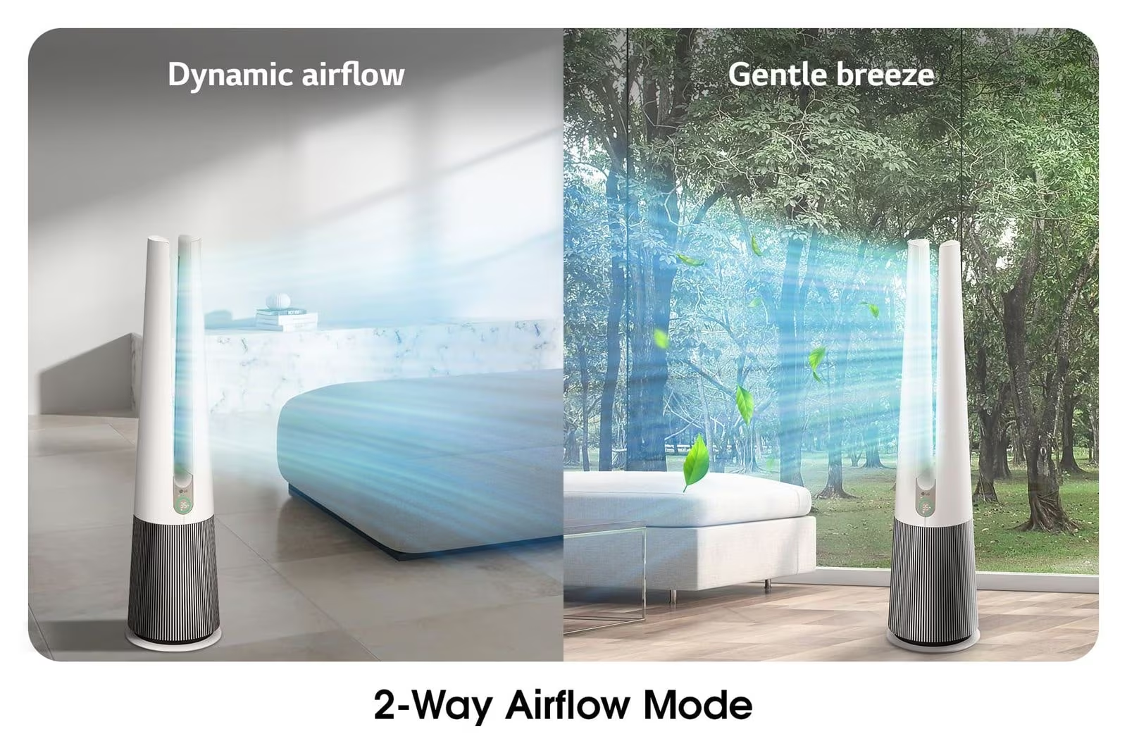[Chỉ giao Miền Bắc/Nam] Quạt lọc khí LG PuriCare AeroTower Hit Công nghệ UVnano Màu be - FS15GPBK0 - Hàng chính hãng
