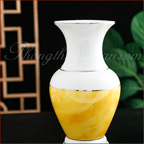 Bộ đồ sứ Trắng Vân Vàng - thờ cúng.