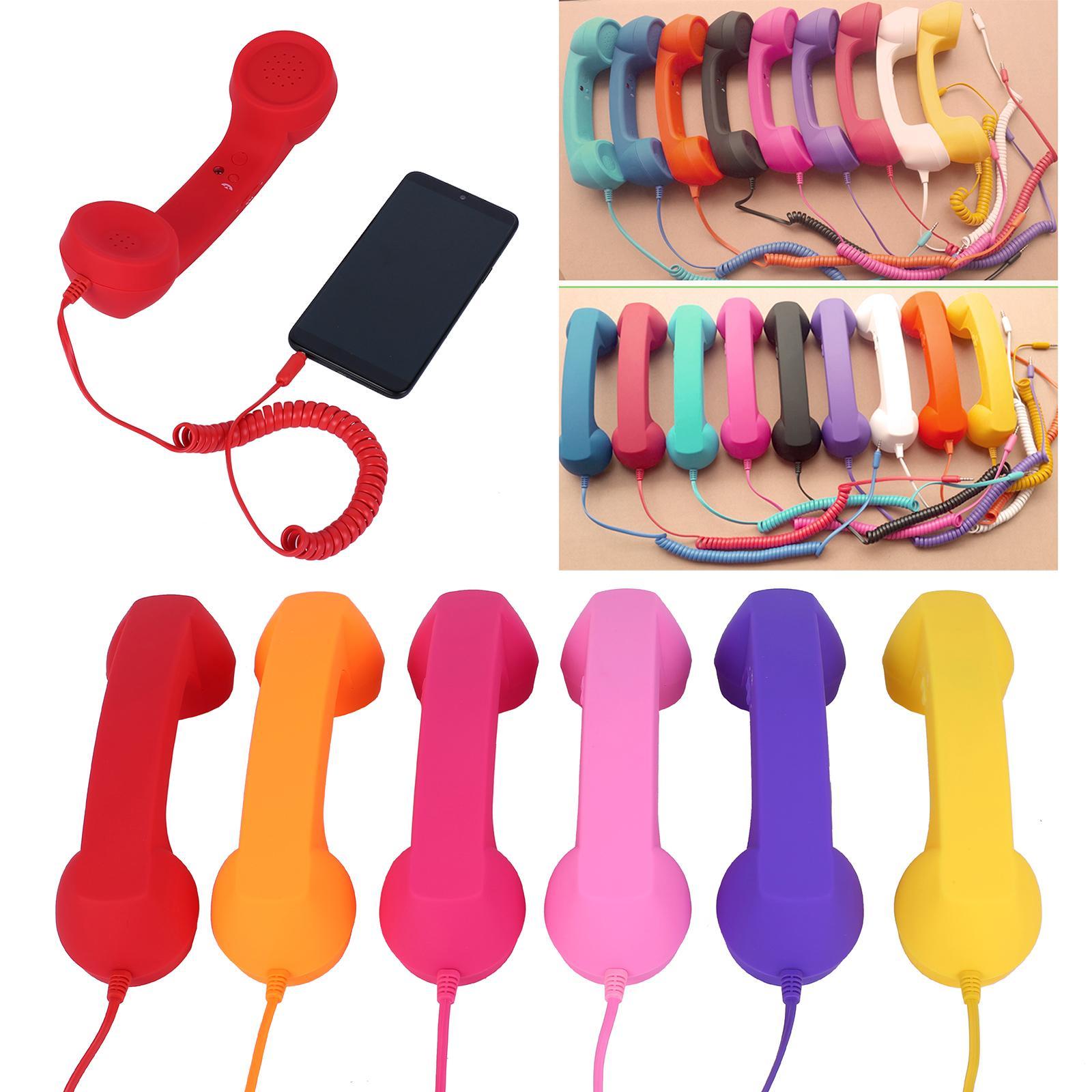 2-3pack Retro Telephone Handset 3.5mm Classic Mini for iPhone iPad Mobile Phones