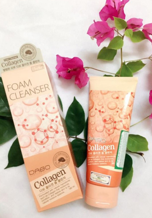 Sữa rửa mặt tái tạo da Collagen Cao cấp Hàn Quốc 180ml + Móc khoá