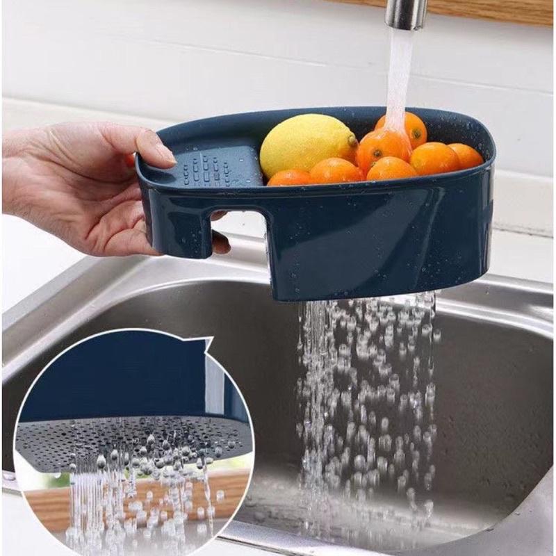 Khay lọc rác gác bồn rửa bát để đồ đa năng