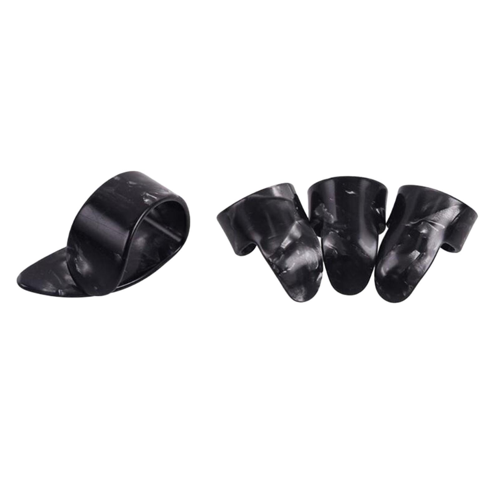 4x Thumb Finger Guitar Picks Guitar Plectrums Picks Bass Acoustic Guitar