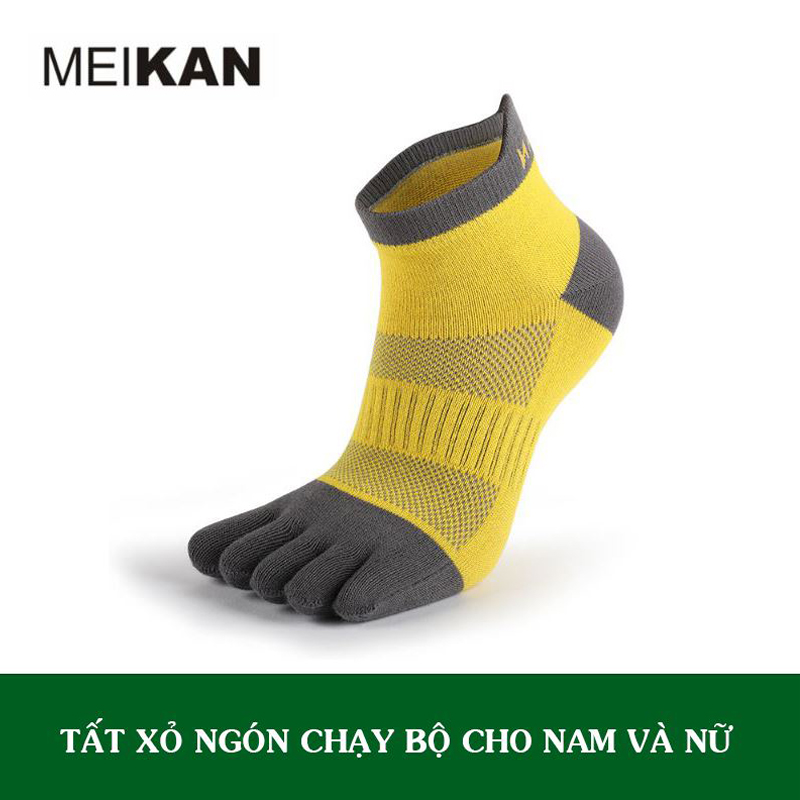 Tất Xỏ Ngón Chạy Bộ Meikan,Thoáng Mát Êm Chân Dùng Cho Cả Nam Và Nữ