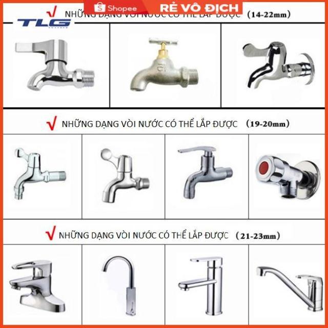 Bộ dây vòi xịt nước rửa xe, tưới cây . tăng áp 3 lần, loại 20m 206318 đầu đồng, đai, nối