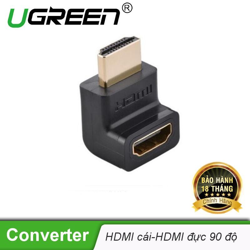 Đầu nối HDMI vuông góc 90 độ - UGREEN 20110 - (màu đen)