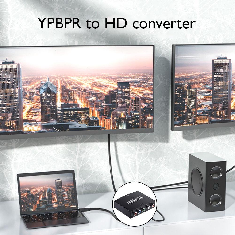 Bộ ChuyểN ĐổI Âm Thanh / Video 1080P 5 RCA RGB Sang HDMI